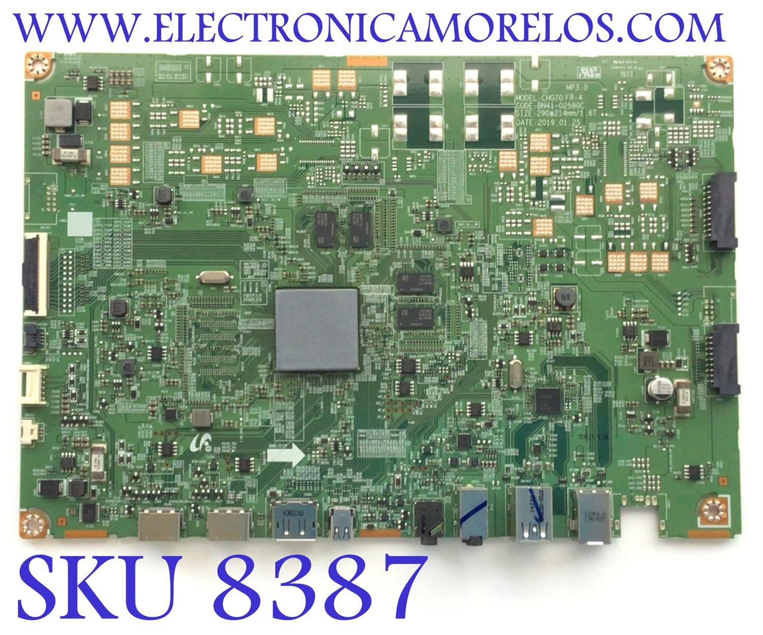 MAIN PARA MONITOR SAMSUNG QLED CURVO / NUMERO DE PARTE BN94-12242D / BN41-02580C / BN97-13226D / BN9412242D / BN94-14765G / BN9414765G / PANEL CY-PM490LSLV2H / MODELO LC49HG90 / LC49HG90DMNXZA FC03 / LC49HG90DMNXZA FD04